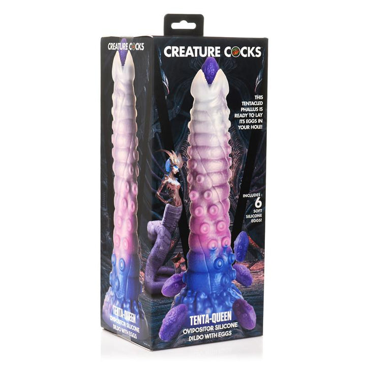 Tenta Queen Ovipositor Dildo with 6 Eggs