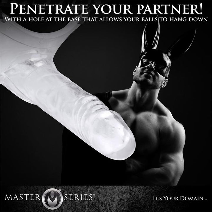 Grand Mamba XL Jockstrap with Hollow Transparent Dildo