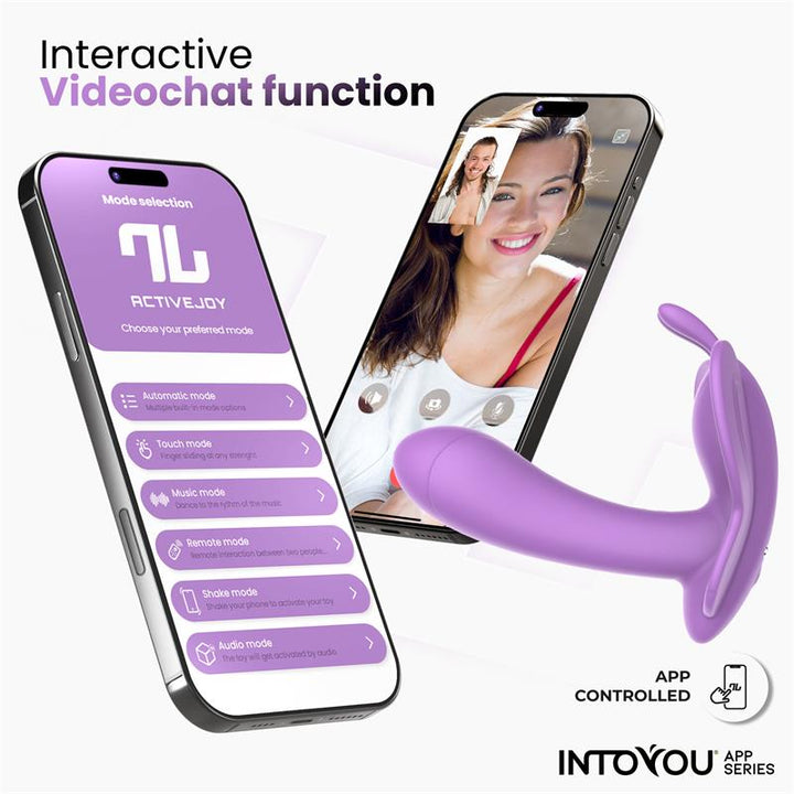 Wingy Butterfly Vibrator with App Lavender