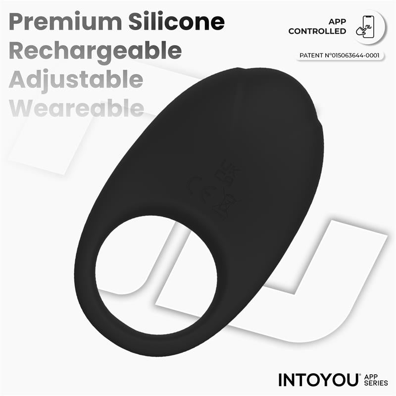 Ringo Vibrating Ring with App Unibody Black