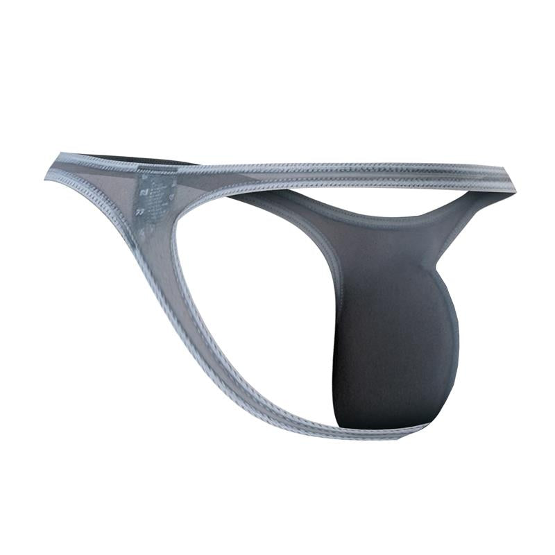 C4MSPXBUL04 Thong Bulge Plus Mesh Grey