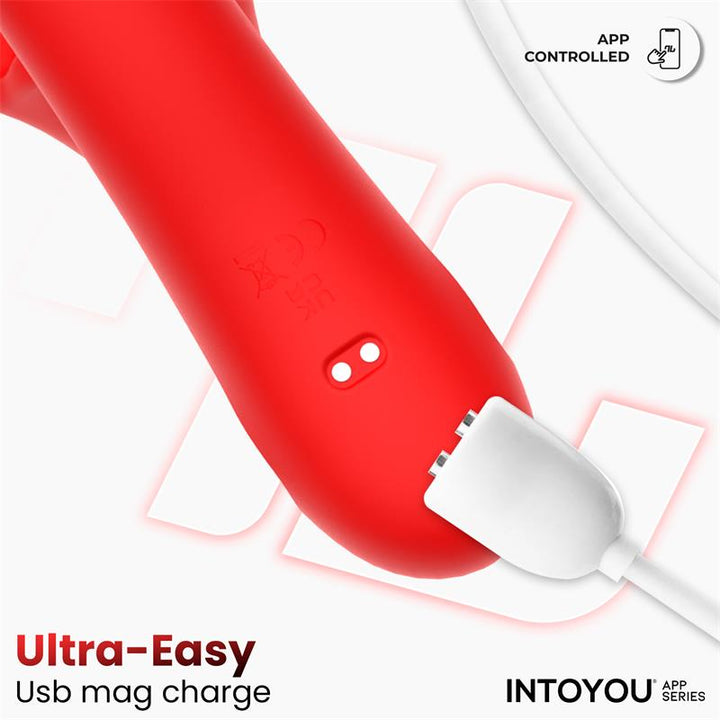 Franky Biting and Rotating Ball Vibrator with App