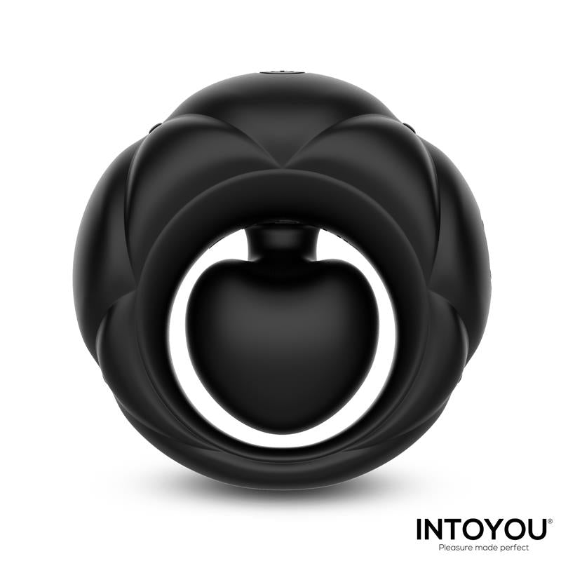 Torus Vibrating Ring with Clitoral Ball and Remote Control USB
