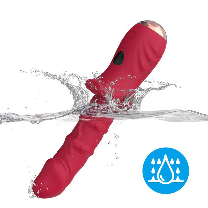 Vibrator with Heating and Vertical Movement