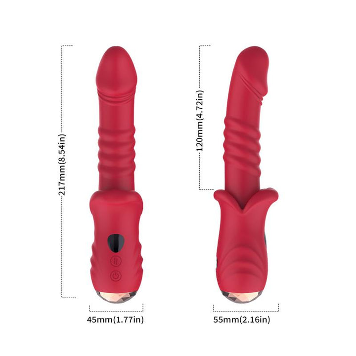 Vibrator with Thrusting G spot and Digital Screen