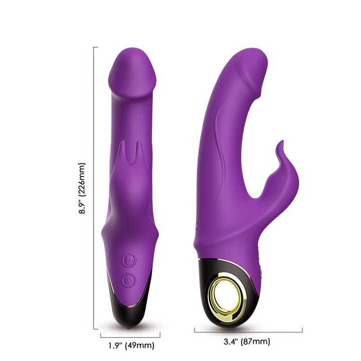 360º Rotation Rabbit Vibrator Purple