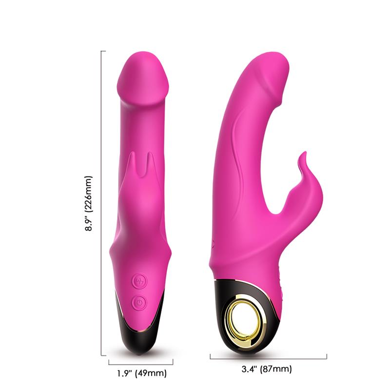 360º Rotation Rabbit vibrator Pink