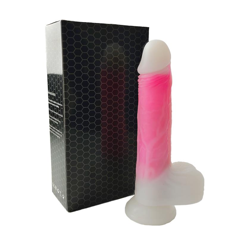 Double layer Dildo with Vibration thrusting and heating