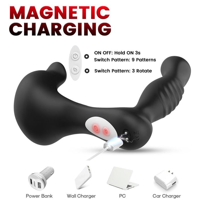 Prostate Massager 360 Rotation Testicles Stimulator