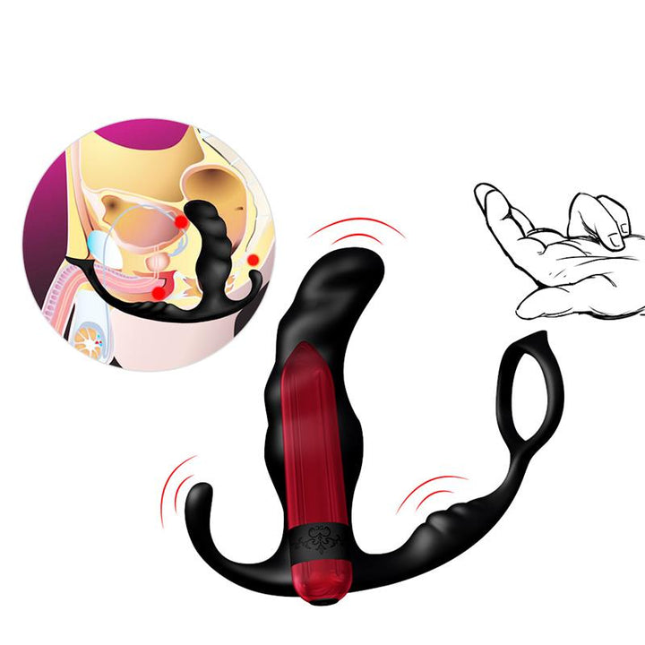 Two in one Anal Plug and Massager with Vibration