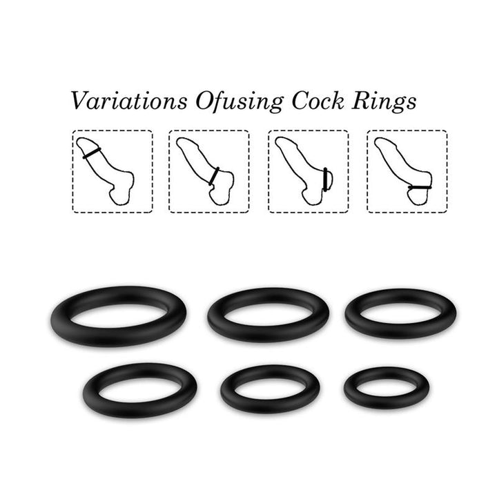 Set of 6 Penis Ring