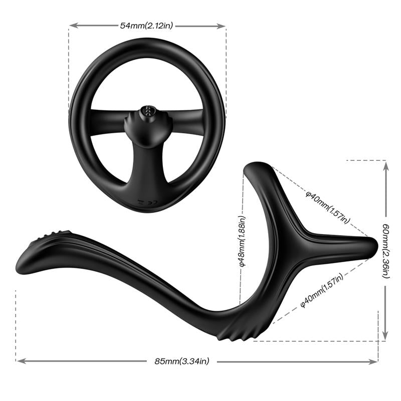 Penis Ring with Perianal Stimulator