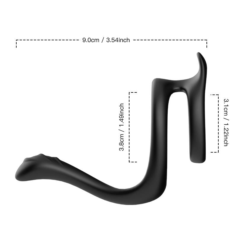 Penis ring with perianal stimulation