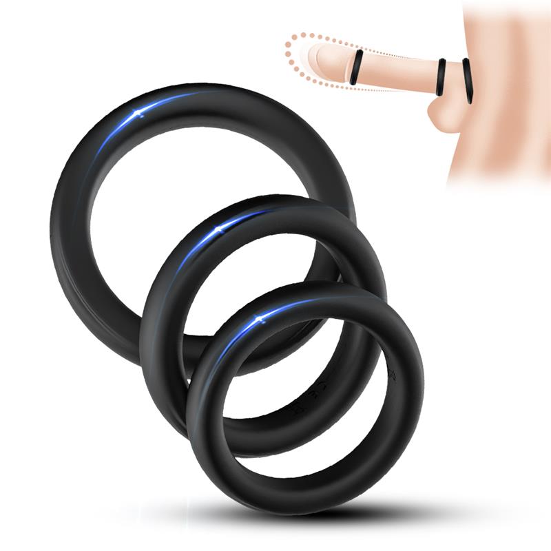 St of 3 Penis rings