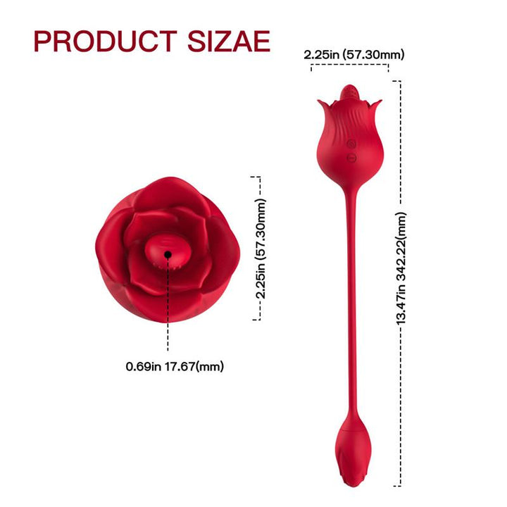 Rose with Licking and Vibrating egg USB