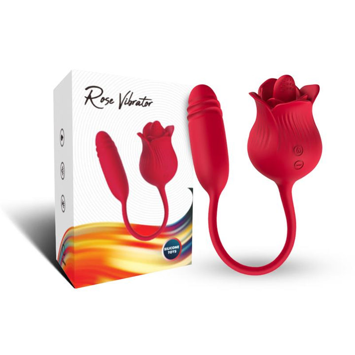 Vibrating Rose with Thrusting and Licking USB