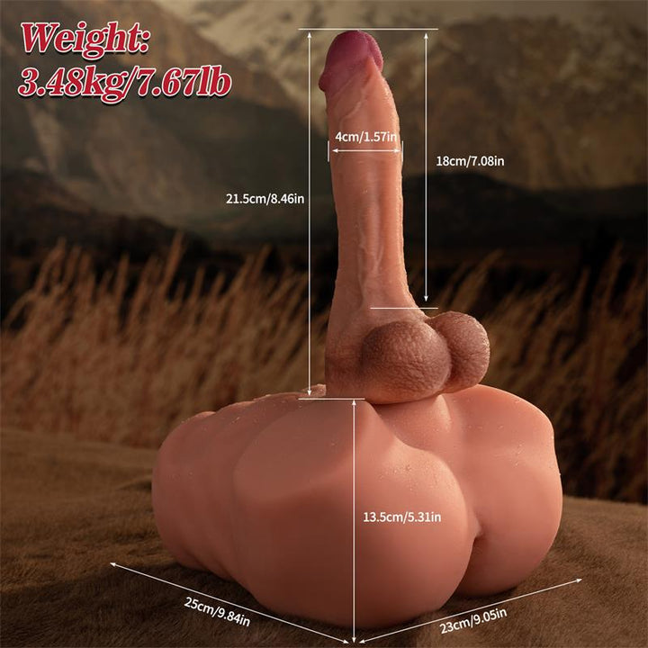 Jonah Semi Torso with Detachable Dildo Thrusting and APP 348 kg