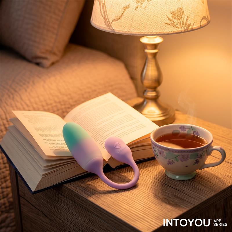 NexEgg Vibrating Egg Double Silicone Layer App Lilac Pistachio