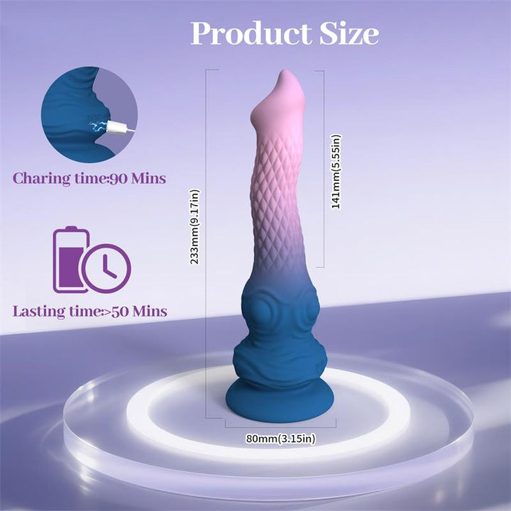 Fantasy Dildo Vibration Oscilation and Suction Cup 233 cm