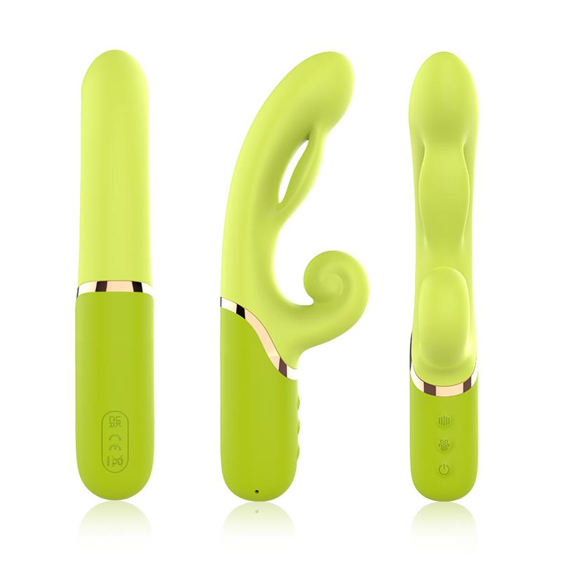 Inflatable Rabbit Vibrator Green