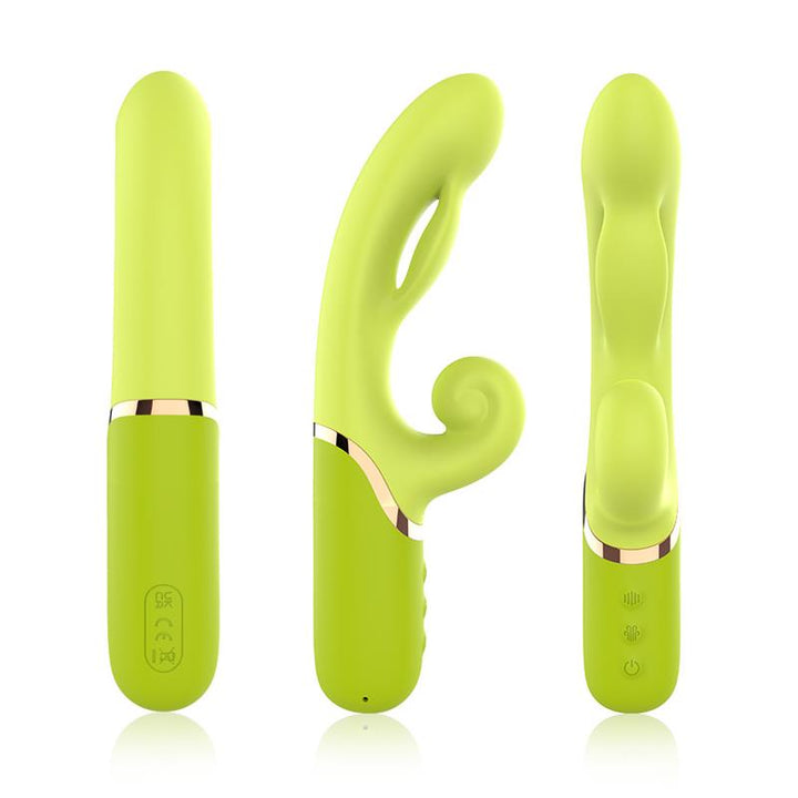 Inflatable Rabbit Vibrator Green