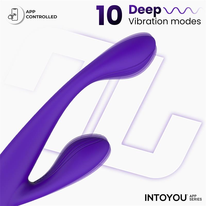 Lyra G Spot Rabbit Vibrator with App Purple