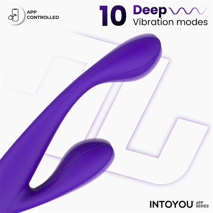 Lyra G Spot Rabbit Vibrator with App Purple