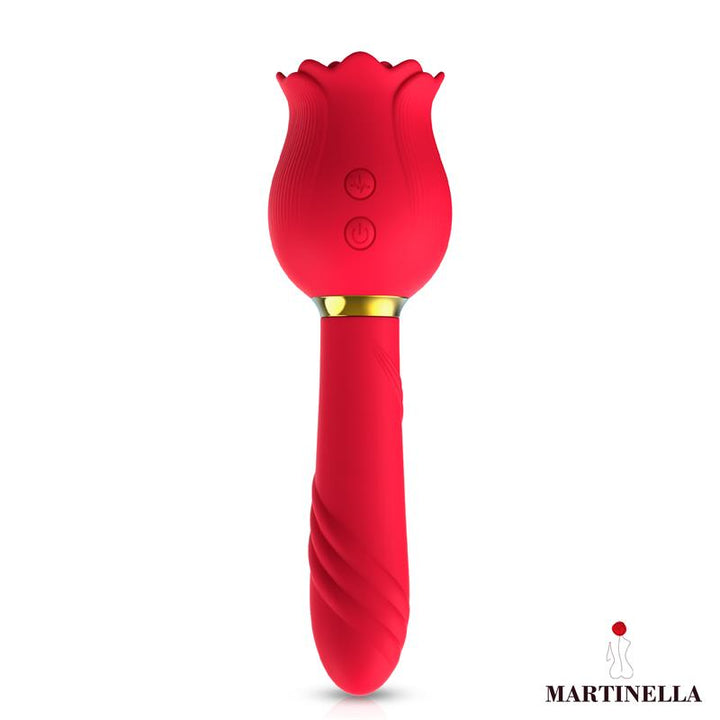 Rose with Suction and Vibe 2 in 1