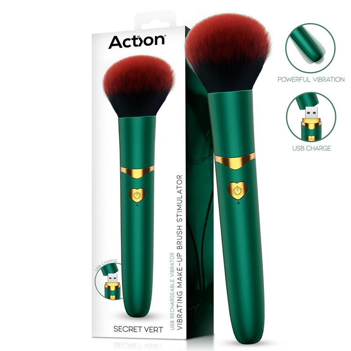 Secret Vert Vibrating Make Up Brush Green