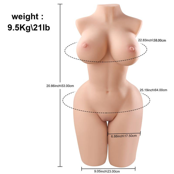 Melissa Torso Vagina and Anus 82 kg