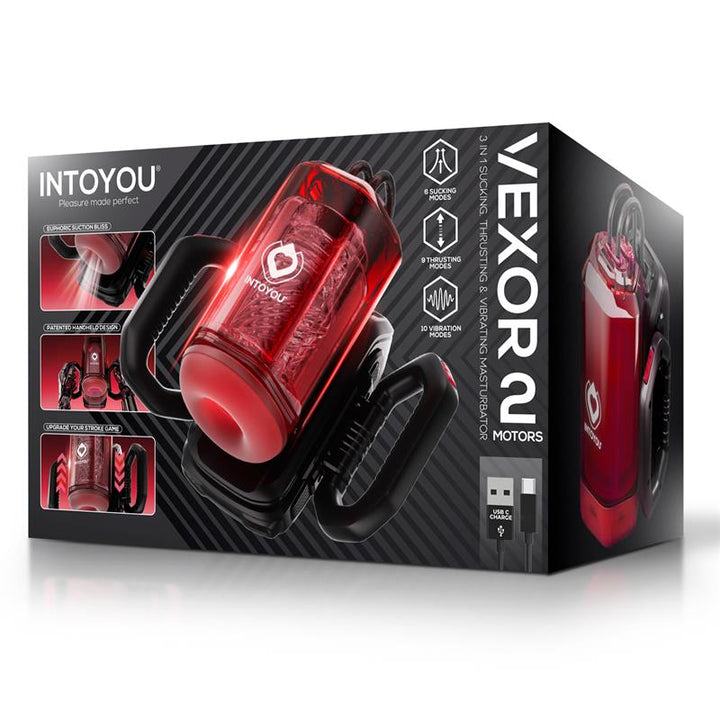 Vexor 3 in 1 Male Masturbator Sucking Thrusting and Vibrator USB C