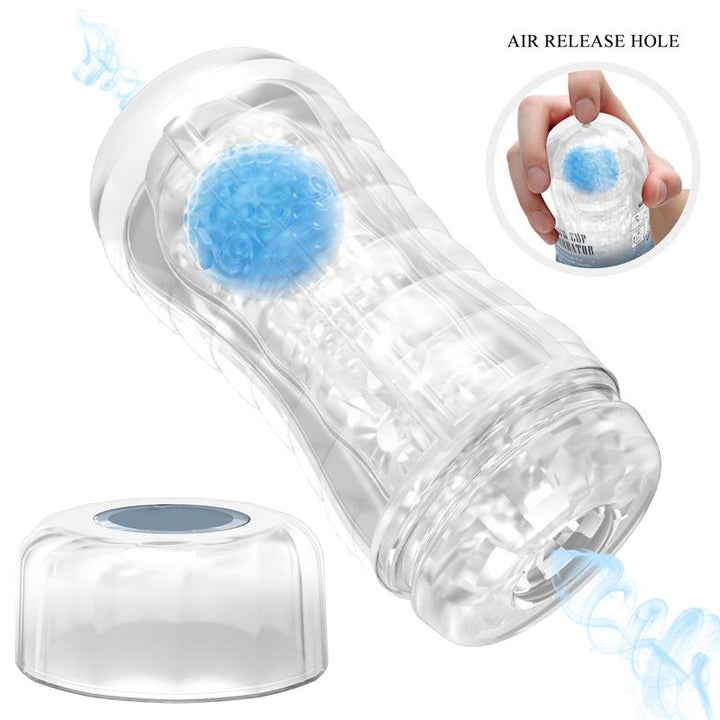 Planet Ball Rolling Masturbator Cup Blue