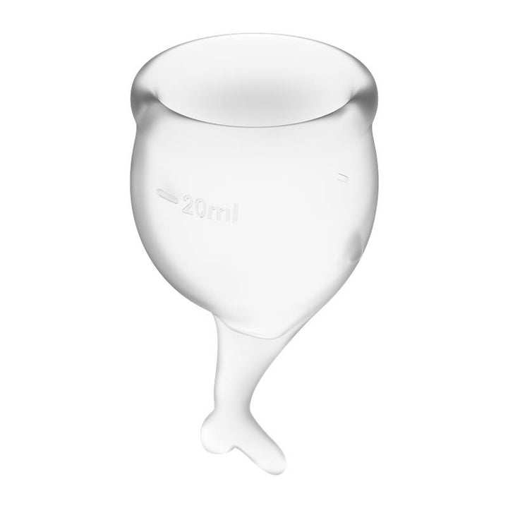 Feel Secure Menstrual Cup Transparent Pack of 2