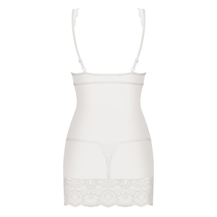 853 CHE 2 Chemise AND Thong White