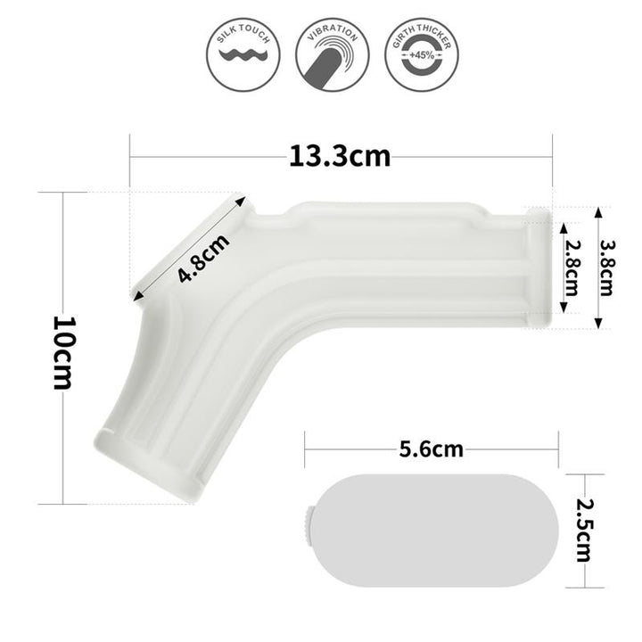 Penis and Testicles Sleeve with Vibration Ridge Knights