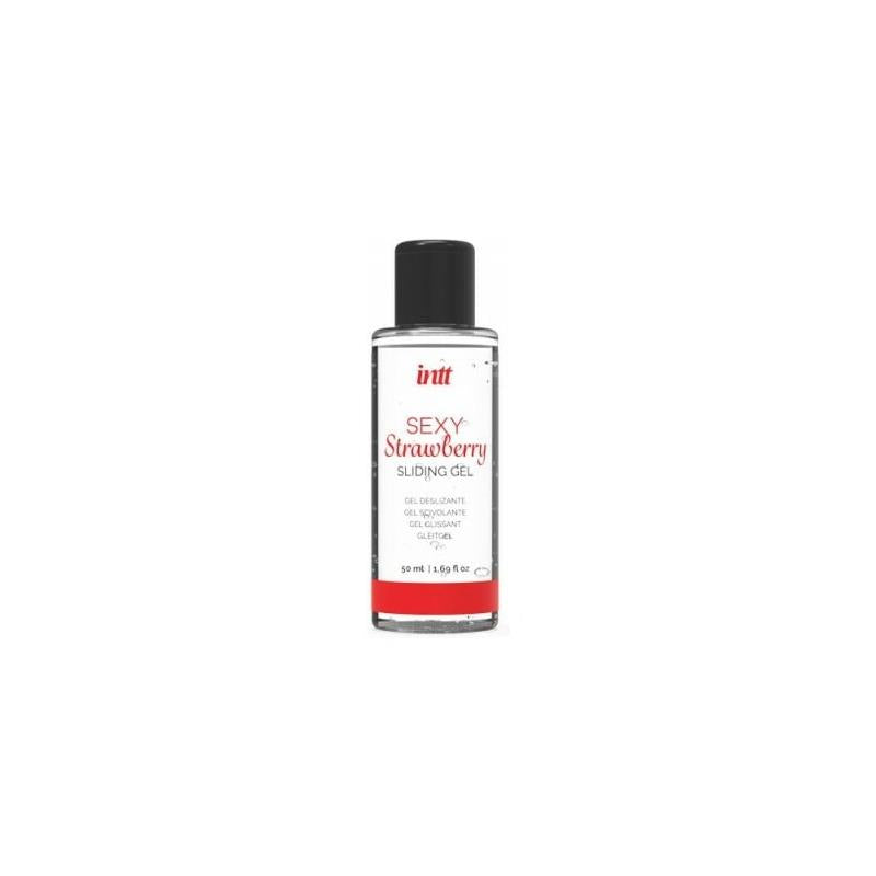 Black Brazilian Panty and Strawberry Slide Gel 50 ml