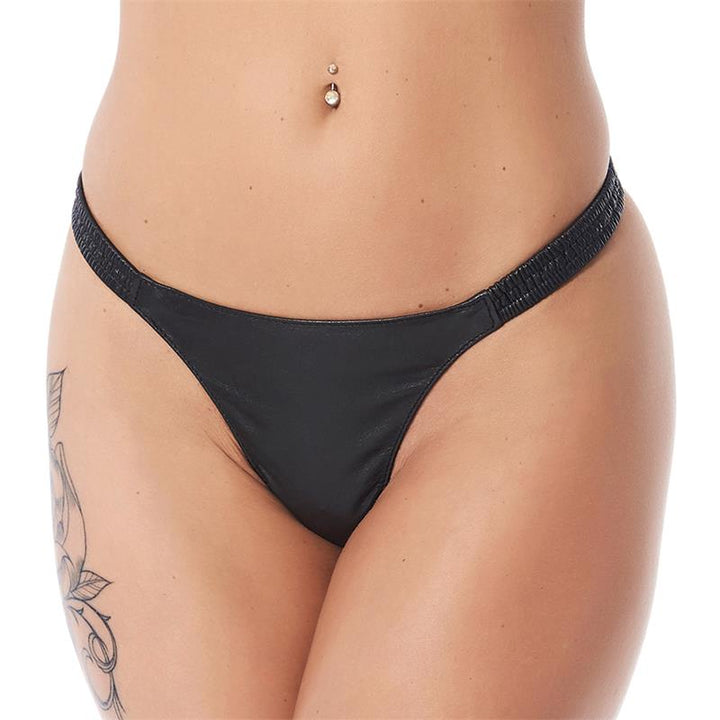 G String Leather Elastic