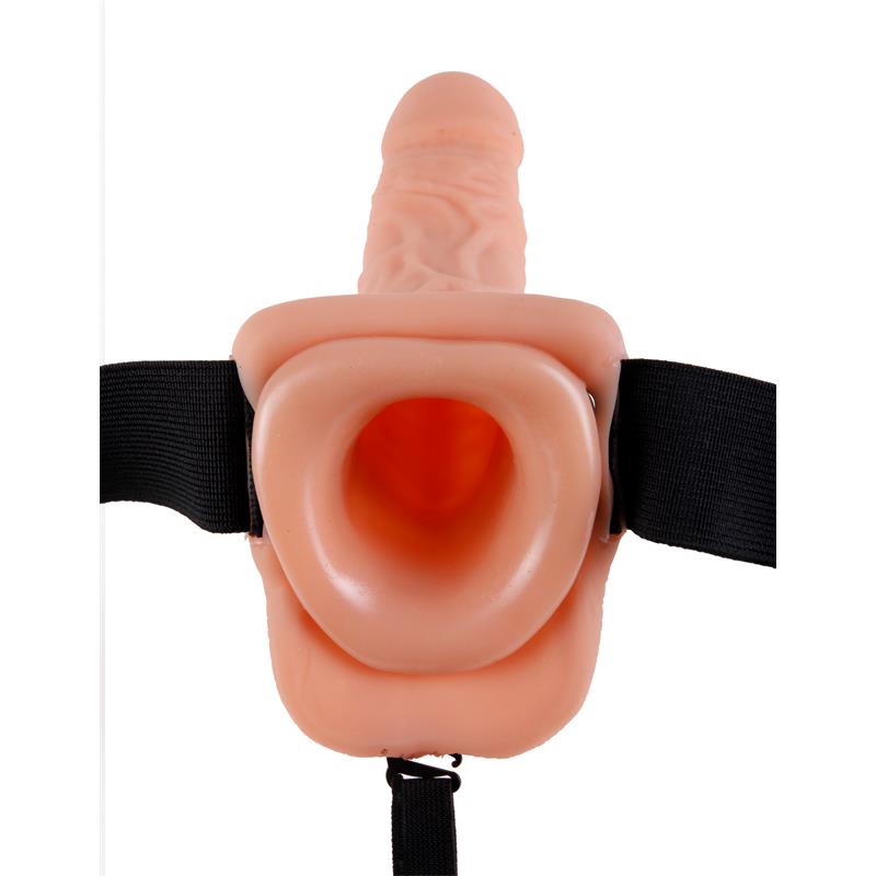 Strap On Hollow Dildo 7 Flesh