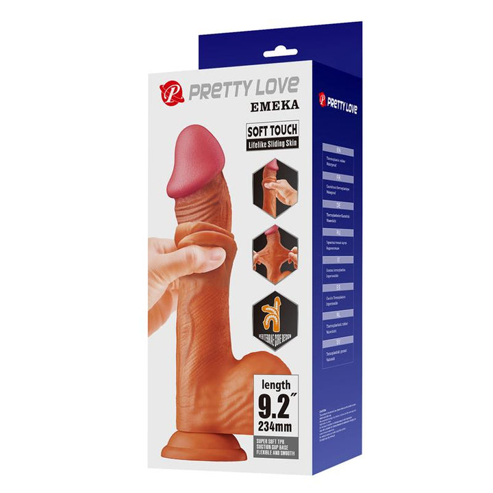 Sliding Skin Solid Dildo 92 Flesh