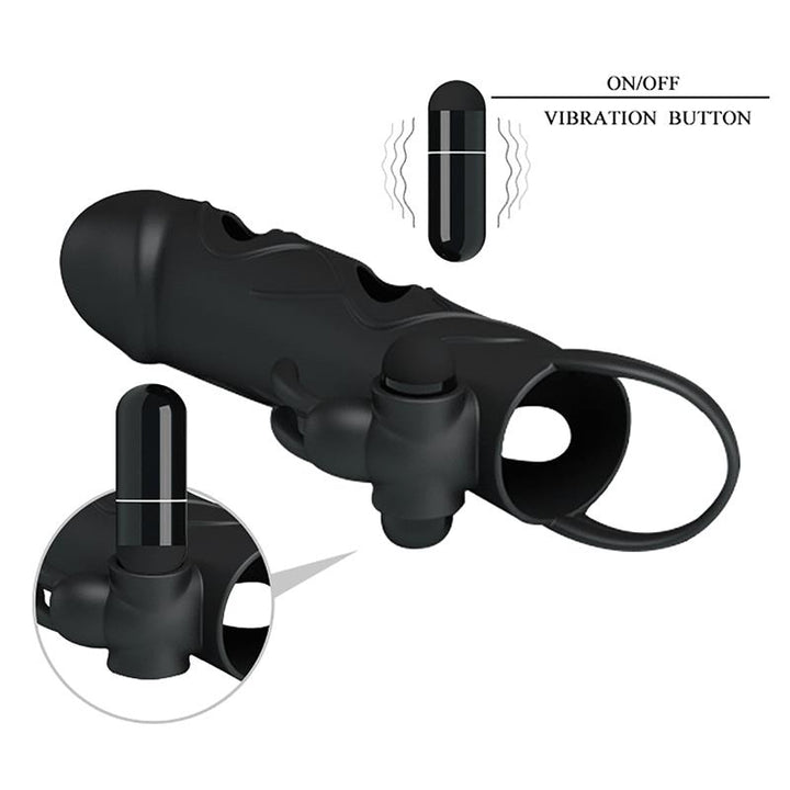 Penis Sleeve with Vibration 55