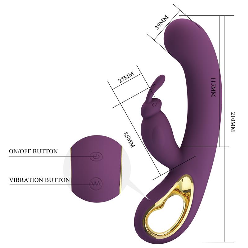 Liam G Spot Vibrator Silicone with App Purple