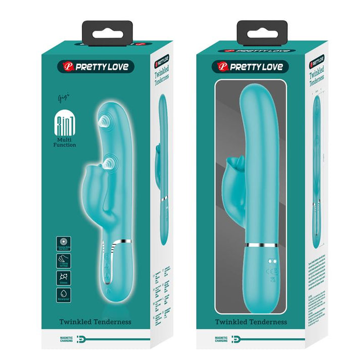 Gigi Vibrator Licking and Thumping Turquoise