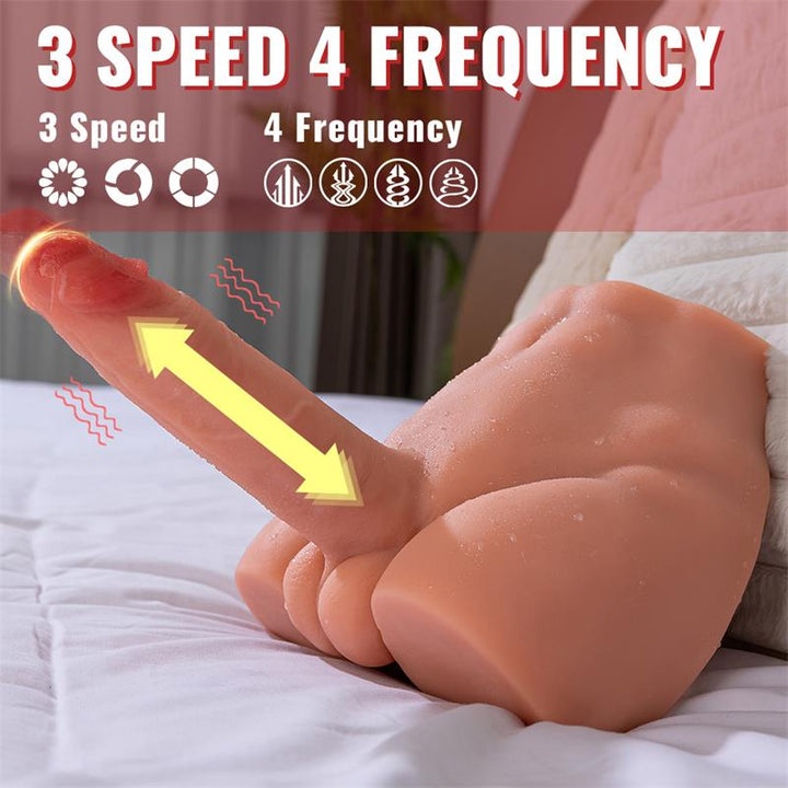 Peel Dildo and Ass with Thrusting and Vibration Masturbator 27 KG