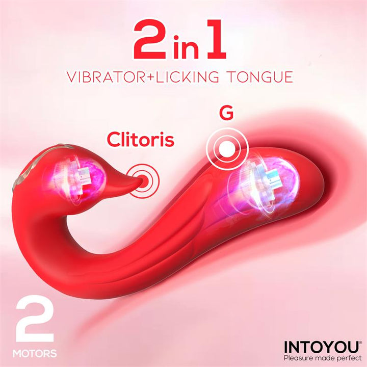Swana Vibrator Licking Tongue with Angle Adjustable
