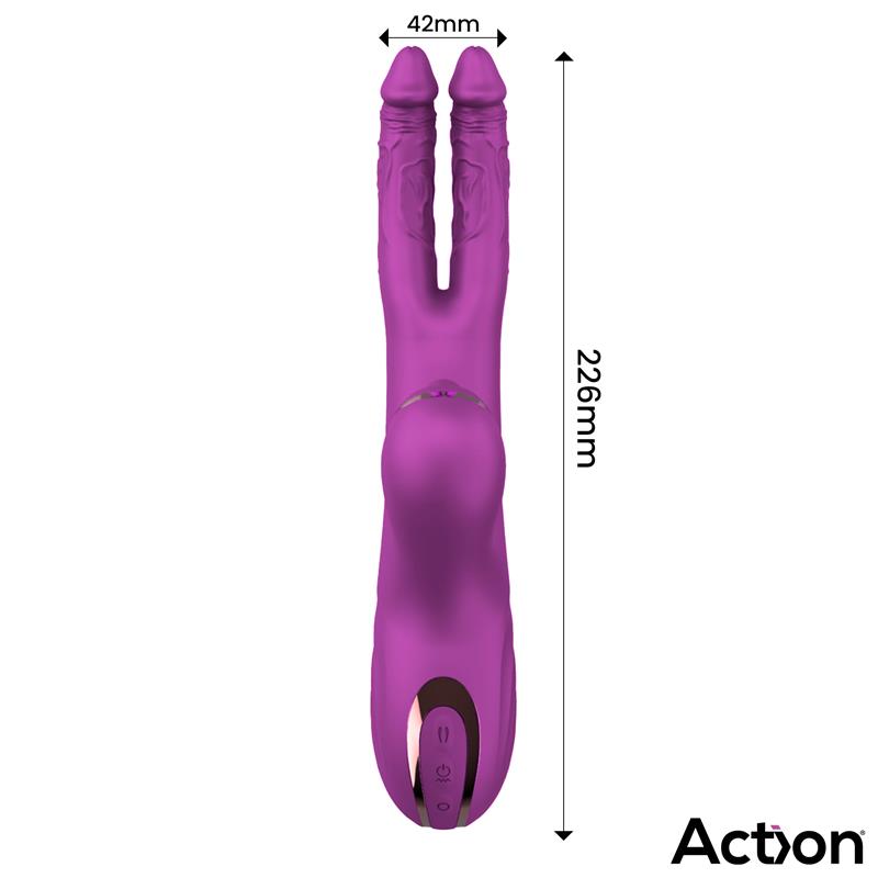 Nico Vibe with Clit Hitting Ball and Alternating Dildos