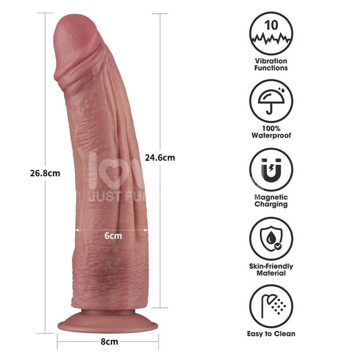 Dual Density Dildo with Vibration 105