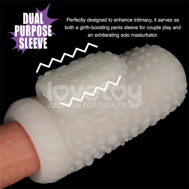 Knights Ring Vibrating Dual Purpose Sleeve Drip