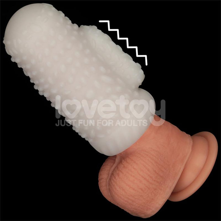 Knights Ring Vibrating Dual Purpose Sleeve Drip