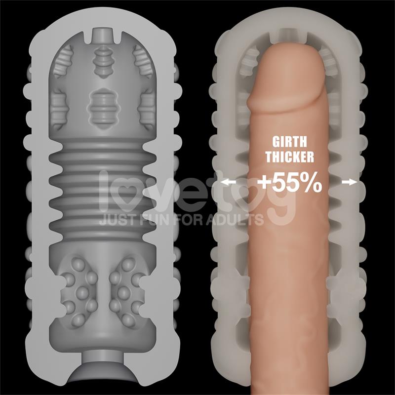 Knights Ring Vibrating Dual Purpose Sleeve Drip