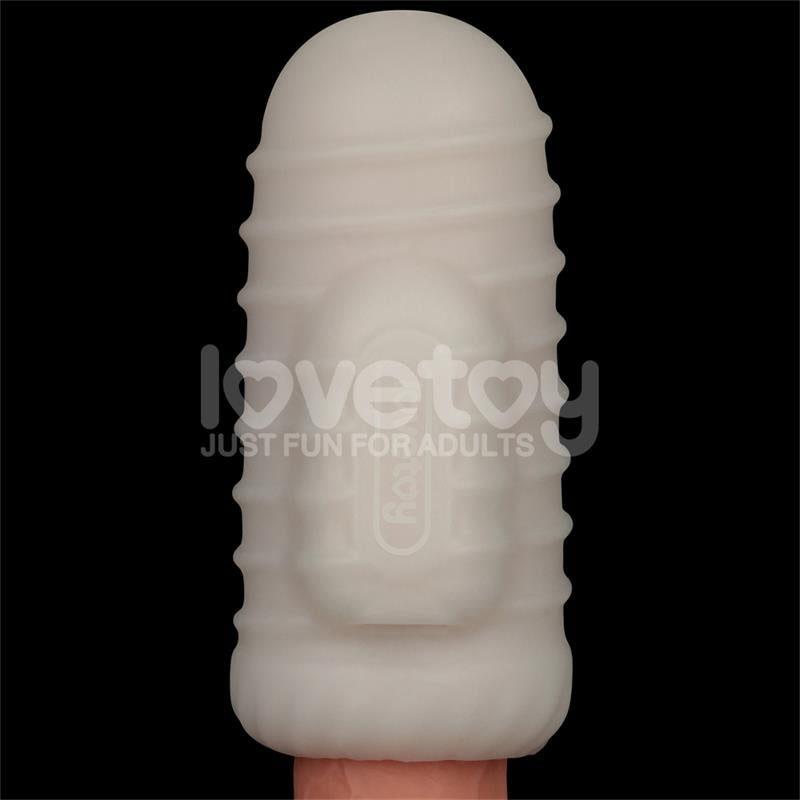 Knights Ring Vibrating Dual Purpose Sleeve Wavy